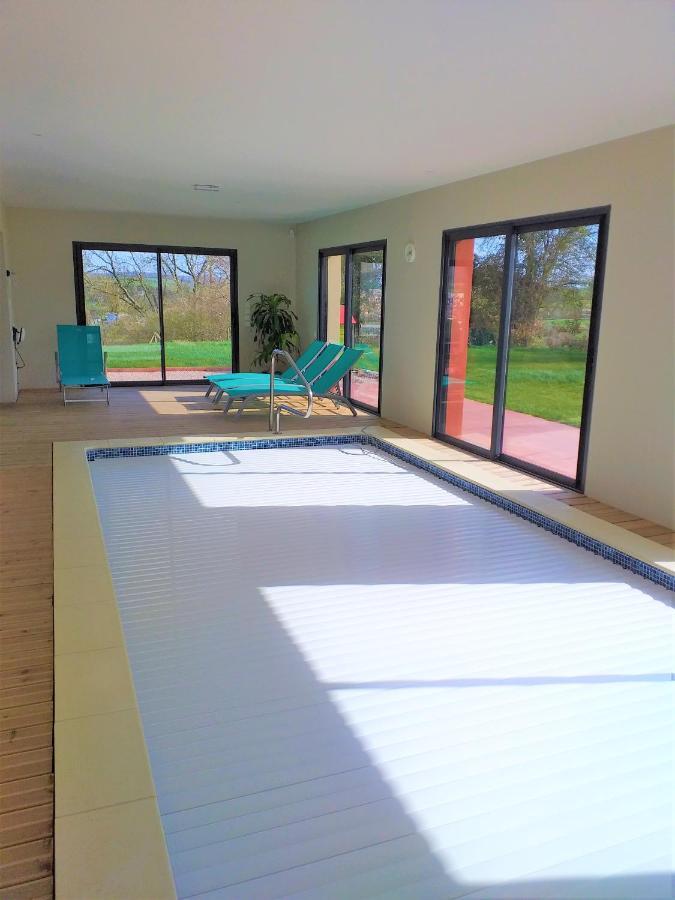 Maison Avec Piscine Interieure Privee Sans Vis A Vis Chauffee Toute L Annee Quievrecourt ภายนอก รูปภาพ