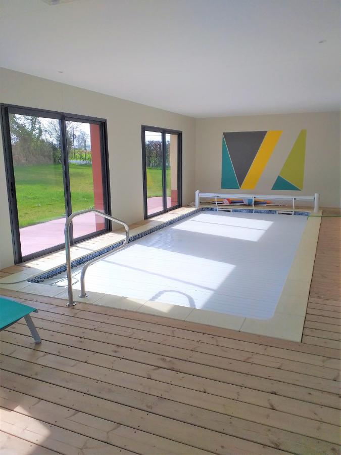 Maison Avec Piscine Interieure Privee Sans Vis A Vis Chauffee Toute L Annee Quievrecourt ภายนอก รูปภาพ
