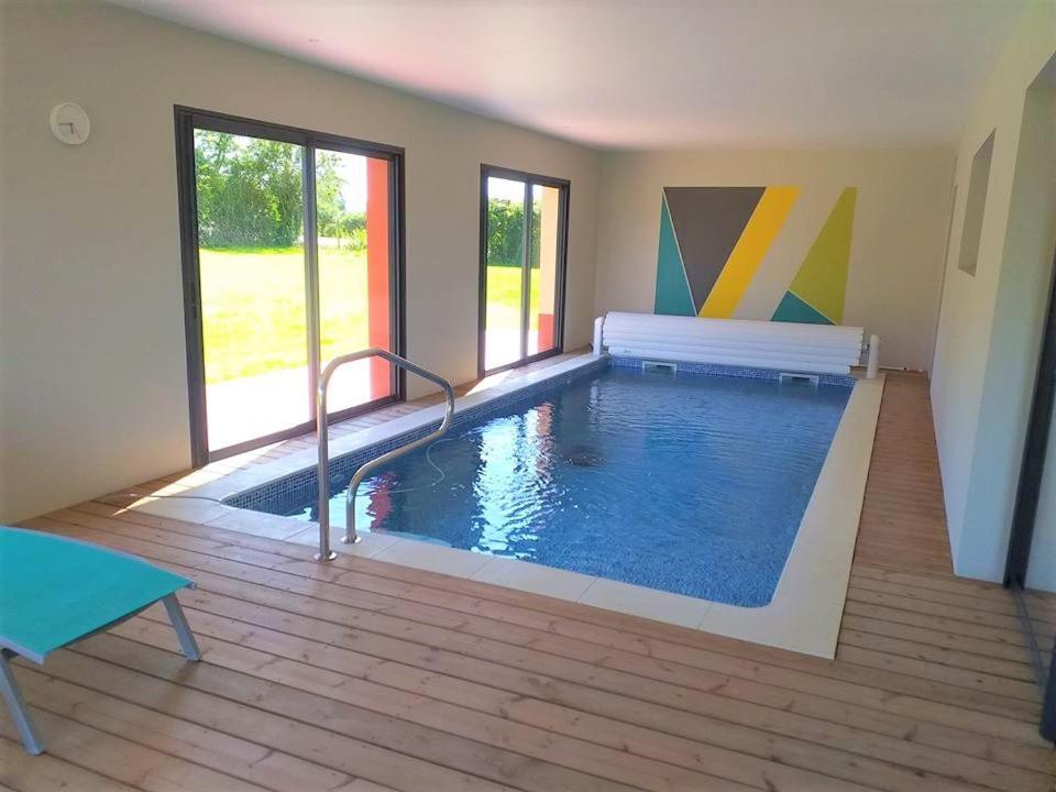 Maison Avec Piscine Interieure Privee Sans Vis A Vis Chauffee Toute L Annee Quievrecourt ภายนอก รูปภาพ